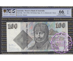 1984 $100 R608 Johnston/Stone PCGS 66 OPQ