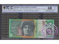 1996 R616F AA96 Green Opt $100 Fraser/Evans PCGS 68 OPQ