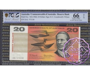 1966 $20 R401 Coombs/Wilson PCGS 66 OPQ
