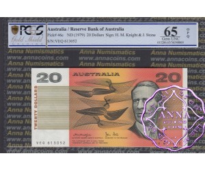 1979 $20 R407b Knight/Stone PCGS 65 OPQ