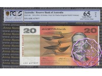 1993 $20 R415L Fraser/Evans ADK PCGS 65 OPQ