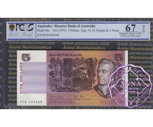 1979 $5 R207 Knight/Stone PCGS 67 OPQ