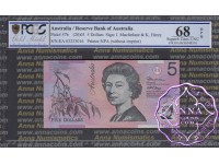 2003 $5 220bL Macfarlane/Henry PCGS 68 OPQ