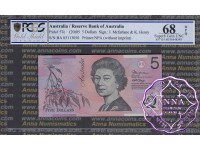 2005 $5 220cF Macfarlane/Henry PCGS 68 OPQ