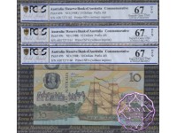 1988 R310b $10 2nd issue Johnston/Fraser Trio PCGS 67 OPQ