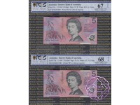 1996 Fraser & Macfarlane Black Matching Pair PCGS 67/68 OPQ 1996 Fraser & Macfarlane Black Matching Pair PCGS 67/68 OPQ