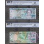 Cayman 2010 $1,5,10,25,50,100 Full Matching Set PCGS66-68 OPQ