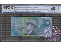 2013 $10 R322bF AA13 Stevens/Parkinson PCGS 68 OPQ