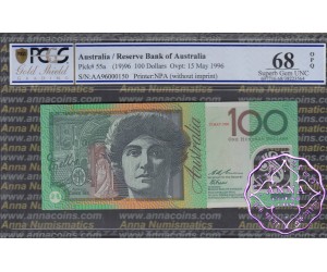 1996 Red AA96000150 PCGS 68 OPQ
