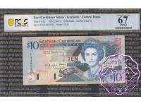 East Caribbean 2003 Dominica Central Bank $10 PCGS 67 PPQ