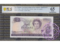 New Zealand 1981 H.R.Hardie $2 P170a EB* PCGS 65 PPQ