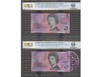 1996 Fraser & Macfarlane Red Matching Pair PCGS 66 OPQ 1996 Fraser & Macfarlane Red Matching Pair PCGS 66 OPQ