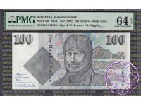 1990 $100 R612 Fraser/Higgins PMG 64 EPQ