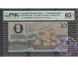 1988 R310aF $10 1nd issue AB1094 Johnston/Fraser PMG 65 EPQ