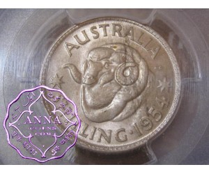 Australia 1954 Shilling PCGS MS64
