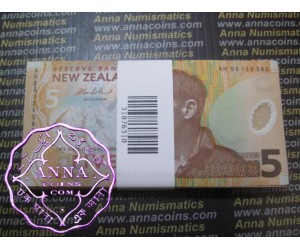 New Zealand 2005 Alan Esmond Bollard $5 Bundle of 100 UNC