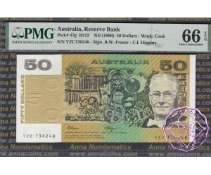 1990 $50 R512 Fraser/Higgins PMG 66 EPQ