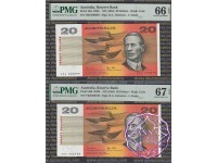 1983 $20 R408 Johnston/Stone PMG 66 67 EPQ