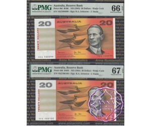 1983 $20 R408 Johnston/Stone PMG 66 67 EPQ