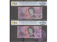 1996 Fraser & Macfarlane Red Matching Pair PCGS 63 65 OPQ 1996 Fraser & Macfarlane Red Matching Pair PCGS 63 65 OPQ