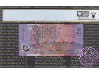 1998 $5 R218cL EA98 Macfarlane/Evans PCGS 64 OPQ
