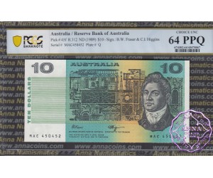 1990 $10 R312 Fraser/Higgins PCGS 64 OPQ
