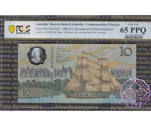 1988 $10 AA00 Johnston/Fraser PCGS 65 OPQ