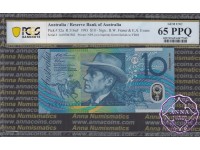 1993 $10 AA93 Opt Fraser/Evans PCGS 65 PPQ