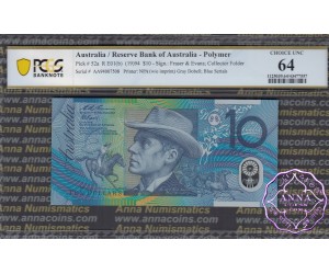 1994 $10 AA94 Fraser/Evans PCGS 64
