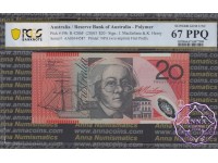 2003 $20 R420bF AA03 Macfarlane/Henry PCGS 67 OPQ