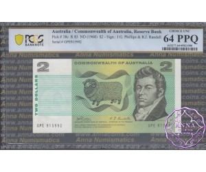 1968 $2 R83 Phillips/Randall PCGS 64 PPQ