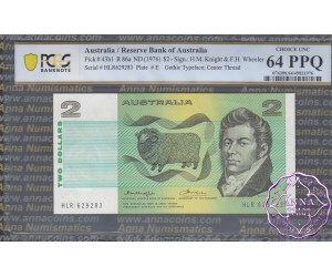 1976 $2 R86a Knight/Wheeler PCGS 64 PPQ
