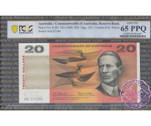 1966 $20 R401 Coombs/Wilson PCGS 65 PPQ