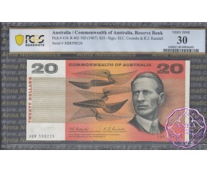1967 $20 R402 Coombs/Randall PCGS 30