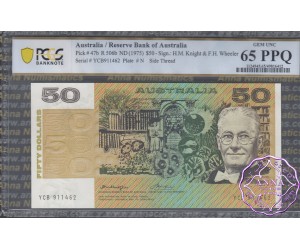 1976 $50 R506b Knight/Wheeler PCGS 65 PPQ