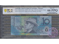 2007 $10 R321aL GL07 Stevens/Henry PCGS 66 PPQ