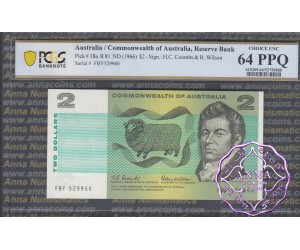 1966 $2 R81 Coombs/Wilson PCGS 64 PPQ
