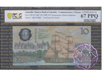 1988 R310bF $10 2nd issue AB10 Johnston/Fraser PCGS 67 PPQ