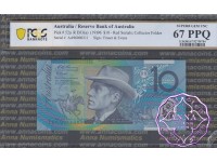 1996 $10 AA96 Fraser/Evans Red PCGS 67 PPQ