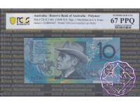 1998 $10 R318cL Macfarlane/Evans PCGS 67 PPQ