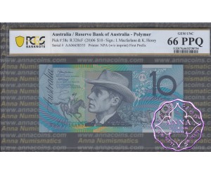 2006 $10 R320cF AA06 Macfarlane/Henry PCGS 66 PPQ