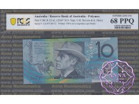 2007 $10 R321aL GL07 Stevens/Henry PCGS 68 PPQ