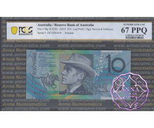 2013 $10 R322bL DF13 Stevens/Parkinson PCGS 67 PPQ