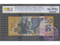 2003 $50 R520aL DA03 Macfarlane/Henry PCGS 66 PPQ