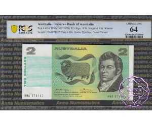 1976 $2 R86a Knight/Wheeler PCGS 64