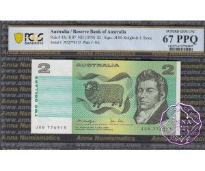 1979 $2 R87 Knight/Stone PCGS 67 PPQ