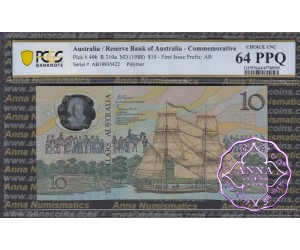 1988 R310a $10 1nd issue Johnston/Fraser PCGS 64 PPQ