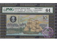 Australia 1988 Specimen AA$10 PMG 64