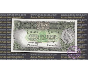 1953 R33 One Pound Coombs/Wilson UNC