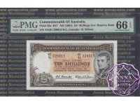 1961 R17 Ten Shillings Coombs/Wilson PMG66